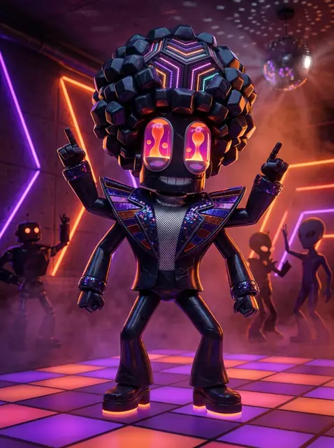 DJ Basalt, the robotic lava DJ